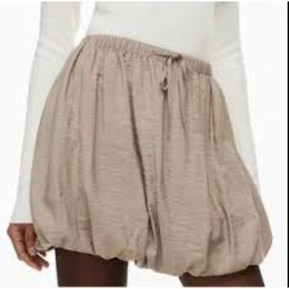 Wilfred Aritzia Bloomsbury Skirt Nomad Taupe NWT - Picture 2 of 6